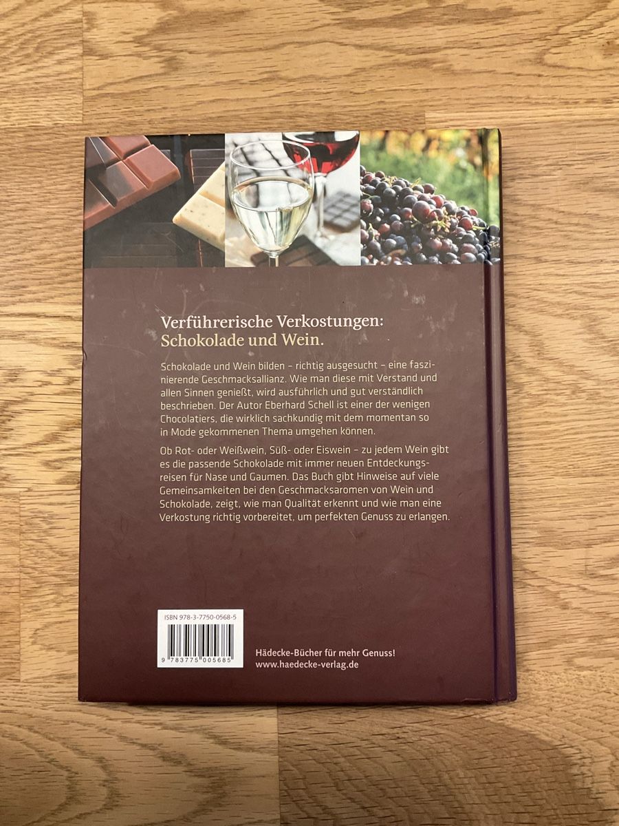Libri: Schokolade & Wein von Eberhard Schell – Nuovo (secondo la descrizione) da Huttwil venduto da saniman 1