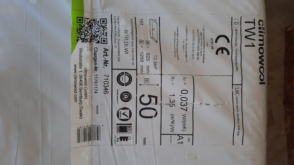Servierplatten: Isolationsmaterial Mineralwolle Trennwandplatten – Neu (gemäss Beschreibung) aus Fischbach LU von Exaver 1
