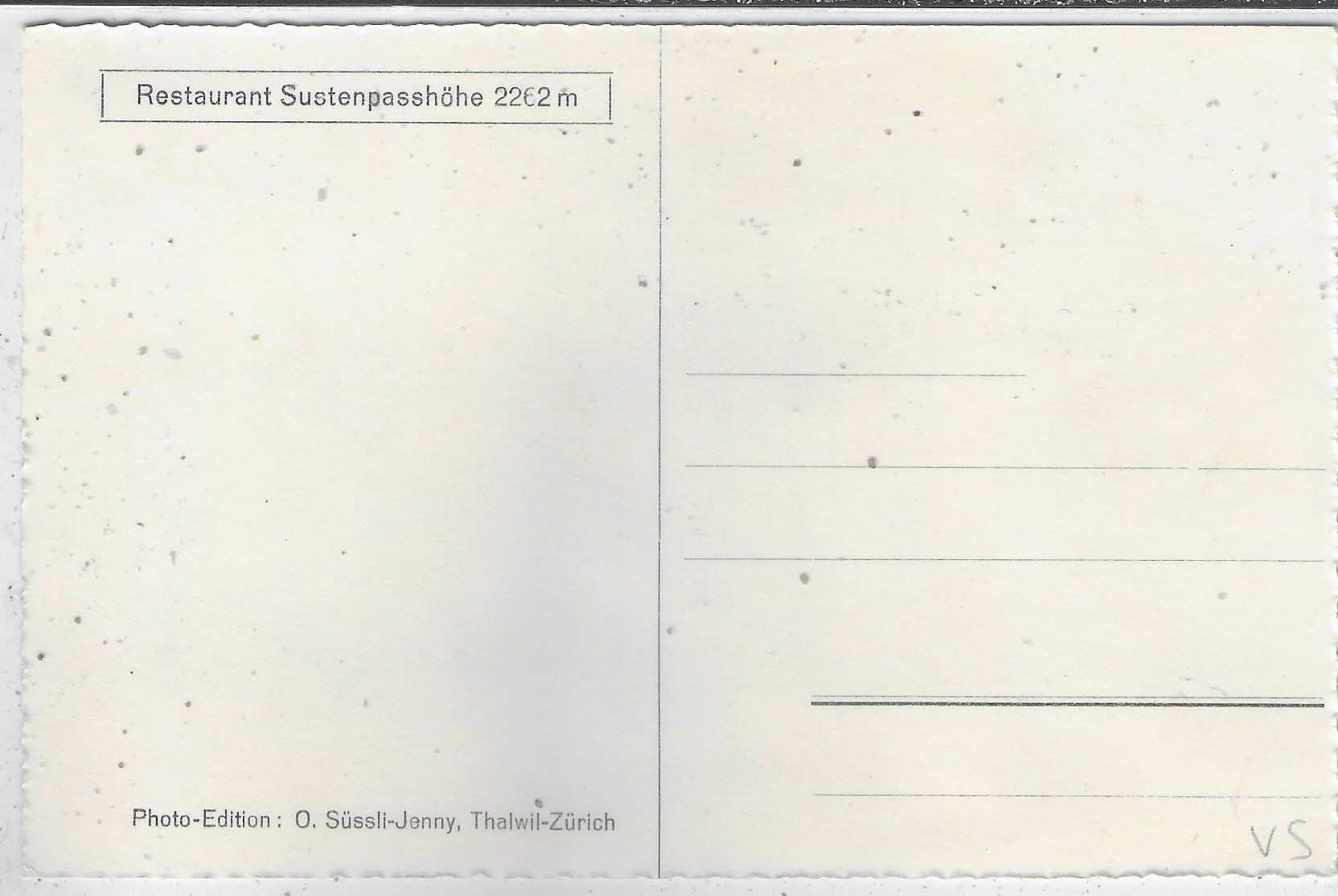 Cartoline postali: Restaurant Sustenpasshöhe - animee – Usato da Ettingen venduto da Kartenplanet 1