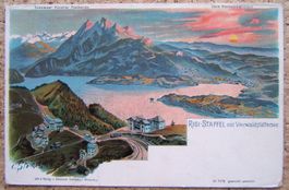 STEINMANN LITHO RIGI-STAFFEL MIT VIERWALDSTÄTTERSEE