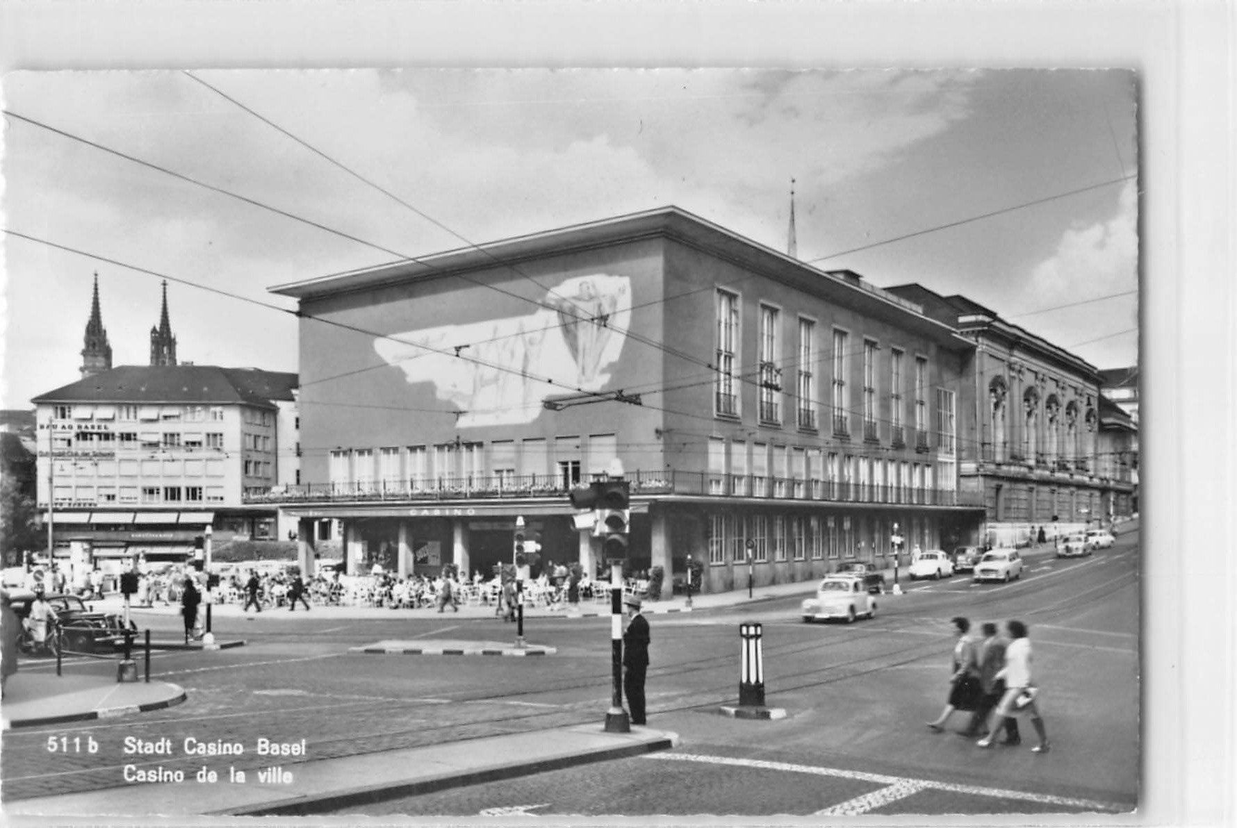 Cartoline postali: Gruss aus BASEL - Stadt Casino 1966 – Usato da Winterthur venduto da SchatzchischtliWinti