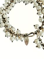 DANZINGER 925 Silber Armband echte Süsswasserperlen Cluster