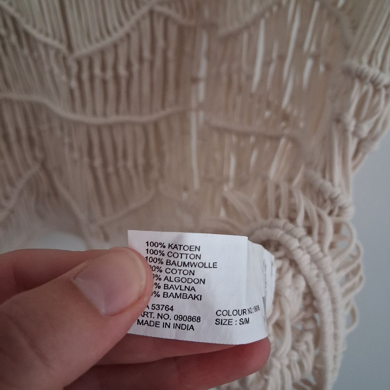 Tops: YAYA Macrame top summer cotton size S/M – Neuf (Voir description) à Wil SG par tre_g2l7 5