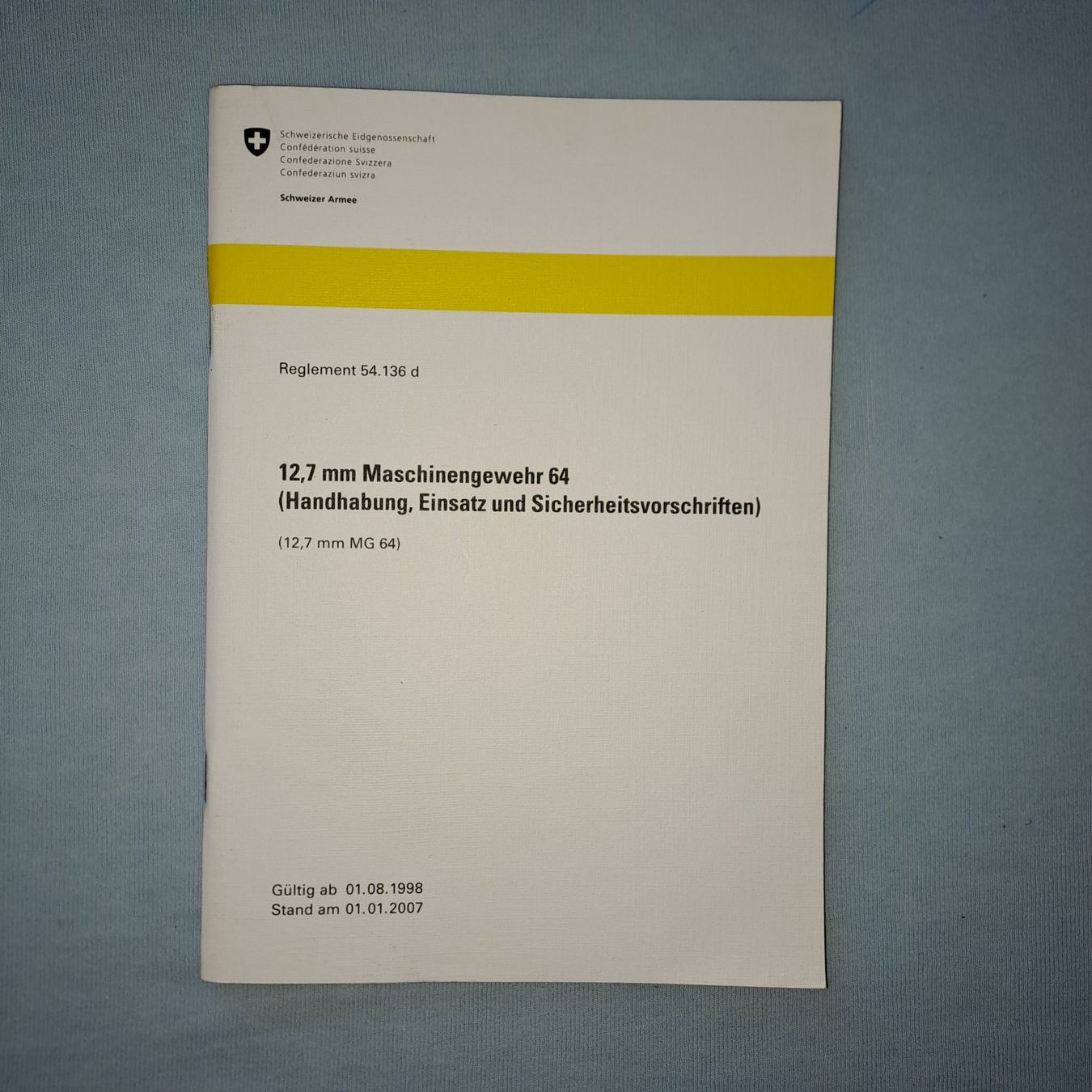 Libri: 12,7mm Maschinengewehr 64 – Usato da Gipf-Oberfrick venduto da Mig_29