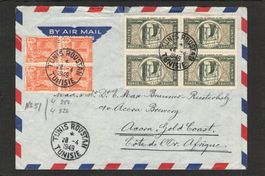 Flugbrief: Tunesien - Ghana , 28.4.1949