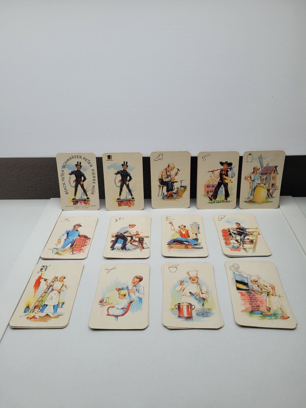 Giochi: Vintage Quartett Schwarzer Peter Berufe – Usato da Oberuzwil venduto da rtr_wp6m 1