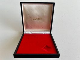 ZENITH original vintage square black watch box