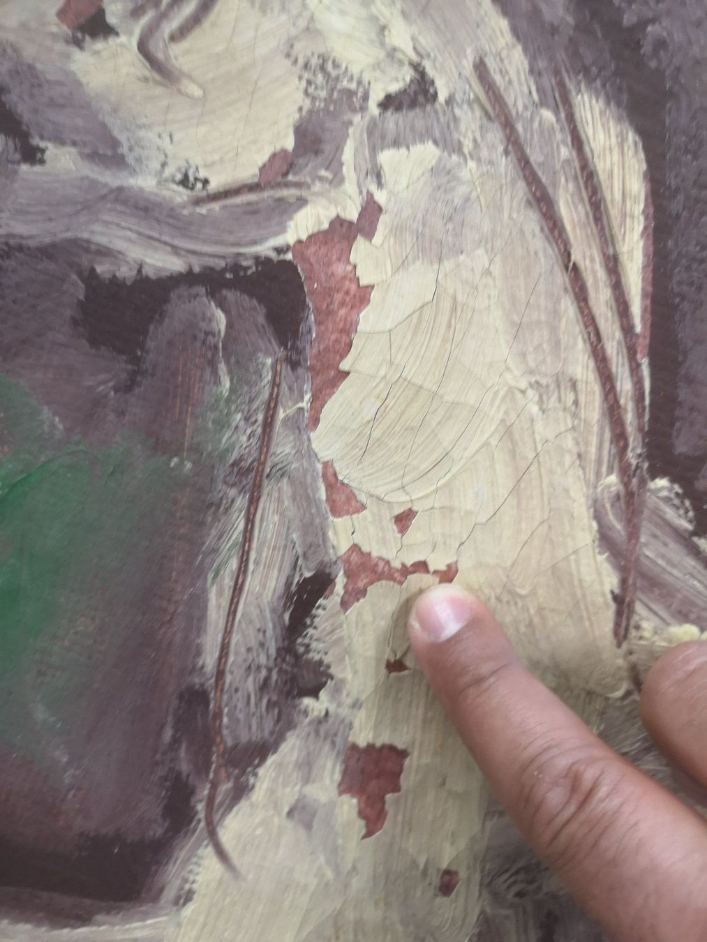 Gemälde: GRANDE HUILE SUR TOILE SIGNÉE – Gebraucht aus Genève von Qanil77 5
