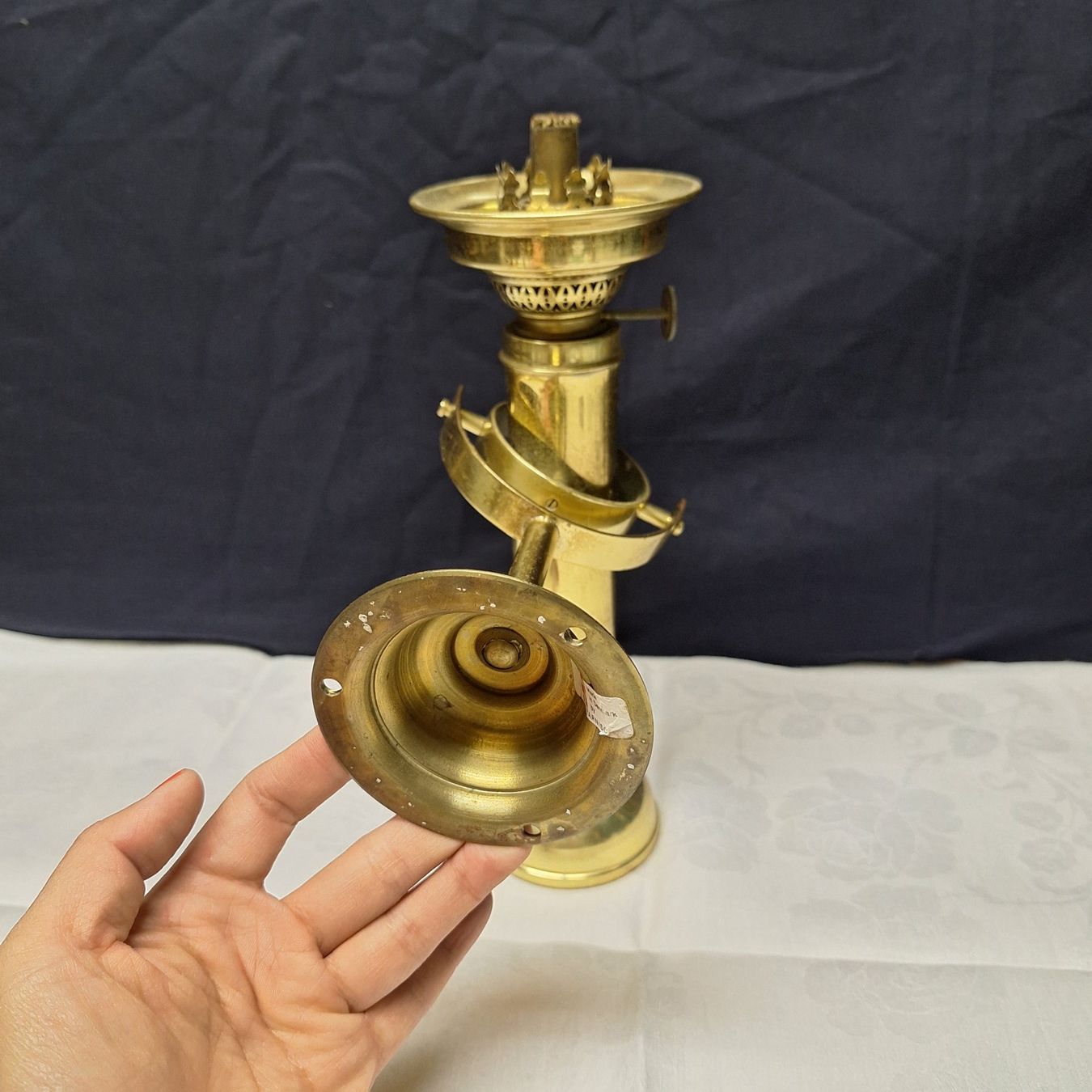 Lampen: Messinglampe G.V. Harnisch, Denmark – Gebraucht aus Winterthur von Goldpipau 2