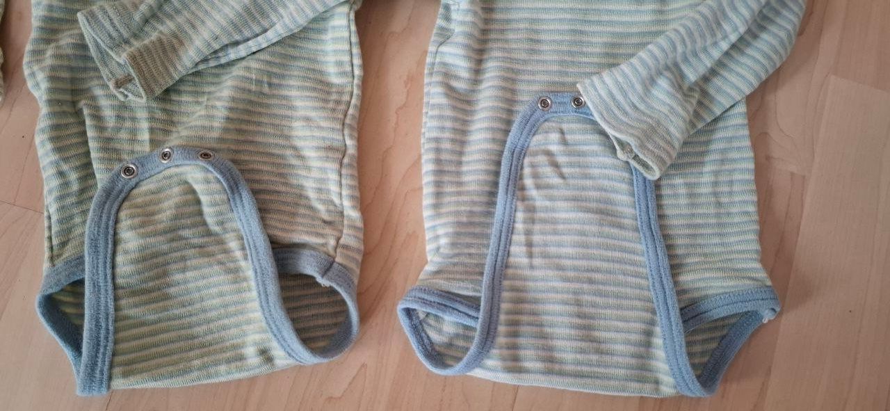 Pagliaccetti: 2 Bodys, Strampler, Babys, 62/68, (Wolle Seide?) – Usato da Malix venduto da jul_7nhn 1