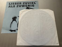 LIEBER ZUVIEL ALS ZUWENIG LP VARIOUS - EINSTÜRZENDE NEUB.