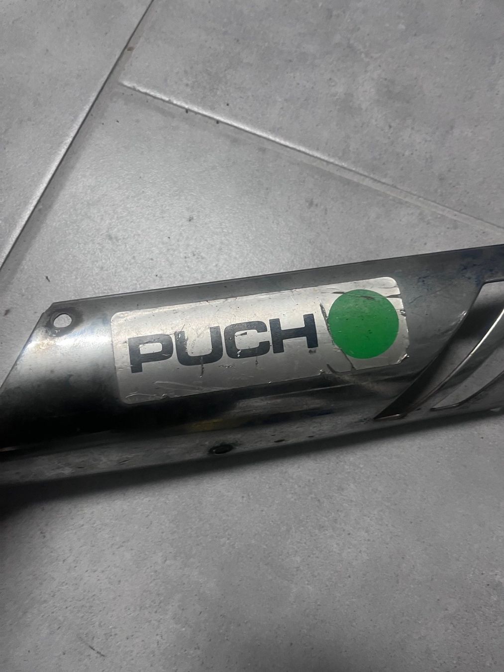 Puch Parti ricambio per ciclomotori: Puch Supermaxi Katalysator Wärmeschild Original – Usato da Tegerfelden venduto da meyci 1