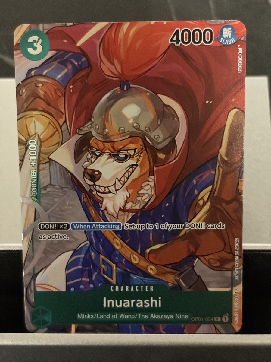 Bandai Carte collezionabili: One Piece OP01-034 Inuarashi, Englisch – Nuovo (secondo la descrizione) da St. Gallen venduto da cambitcg