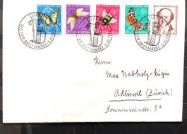 1954 Tag der Briefmarken Luzern  mit Pro Juventute Satz