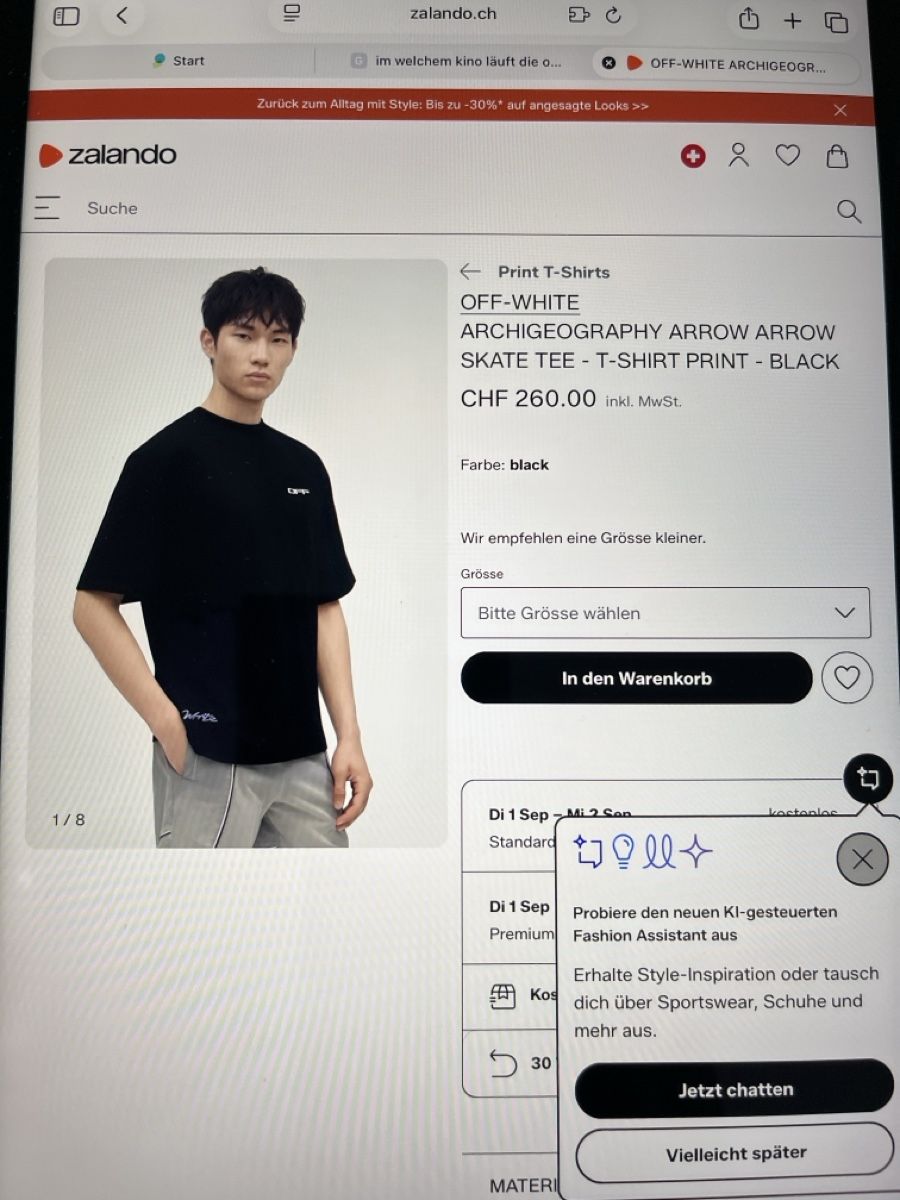 Off-White T-shirts: OFF-WHITE-Shirt schwarz Gr. XL – D'occasion à Zürich par Kleanthy 5