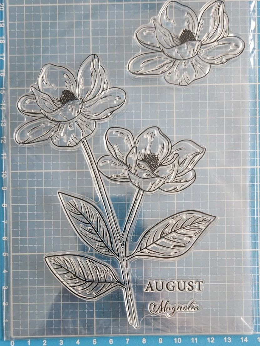 Stempel: Silikonstempel Nr.547, grosse Blumen, August – Neu und originalverpackt aus Gretzenbach von Fliegepilz56 1