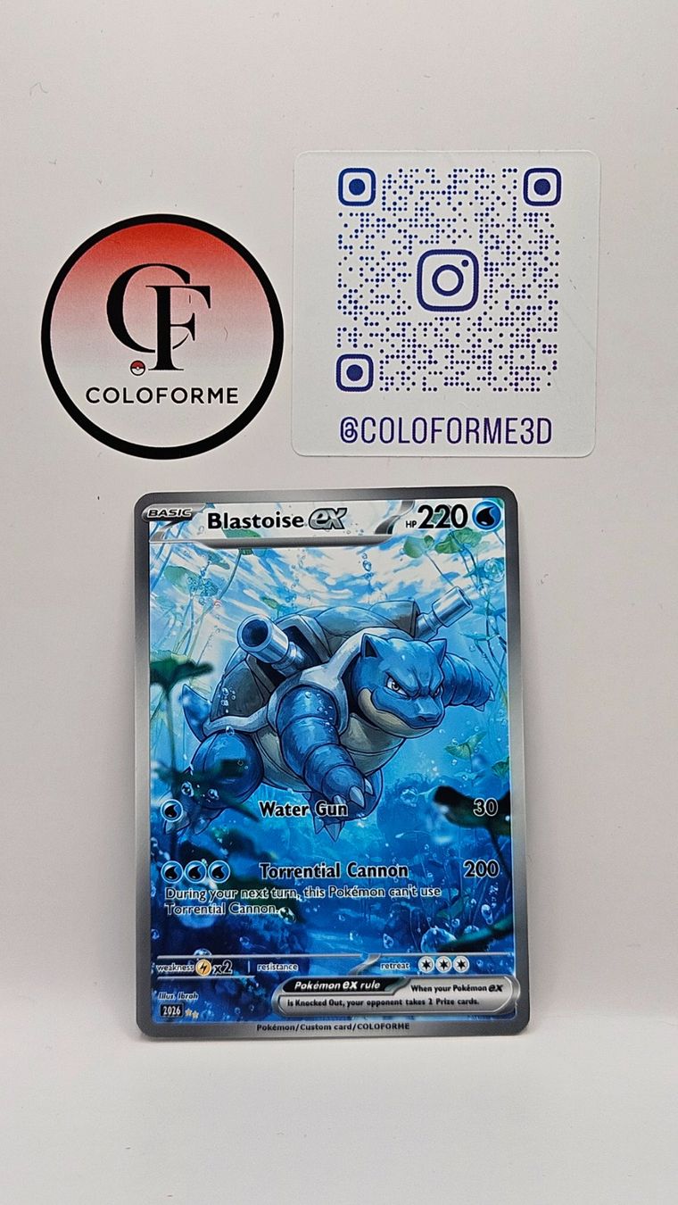 Pokémon Carte collezionabili: Blastoise Custom Card – Nuovo (secondo la descrizione) da Yverdon-les-Bains venduto da sen_dh25