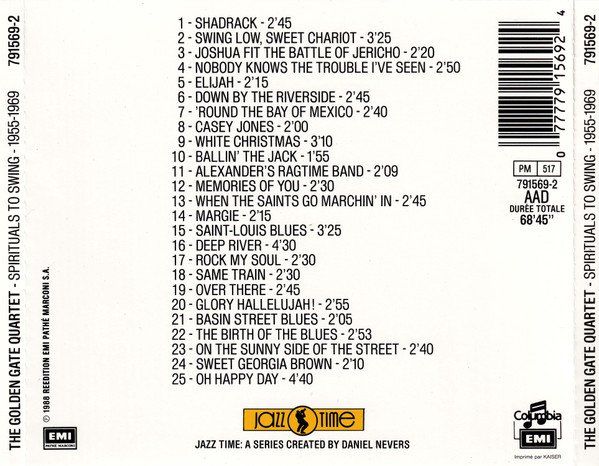 CDs: the Golden Gate Quartet - include "Oh Happy Day" – Gebraucht aus Unterbäch von dadin 1