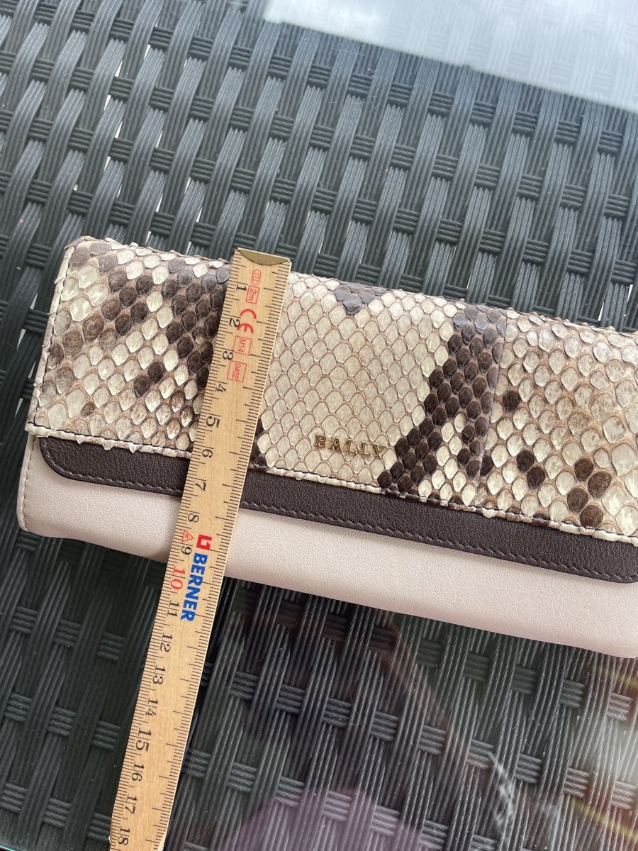 Bally Portamonete: Bally Portemonnaie Pythonoptik beige braun Damen – Nuovo (secondo la descrizione) da Zunzgen venduto da mel_y6w2 8
