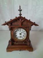 Junghans Gründerzeit, Kaminuhr, antike Stutzuhr, Wecker 1898