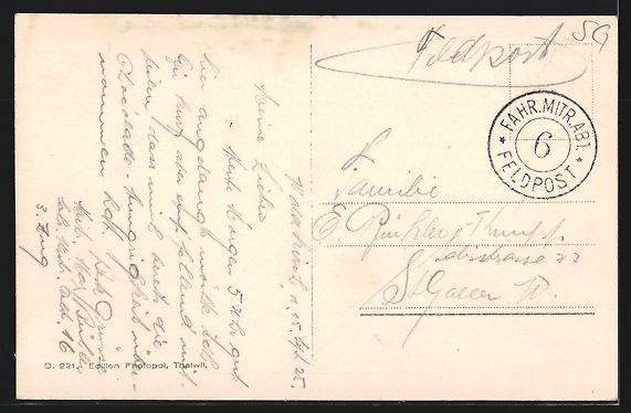 Cartoline postali: AK Waldkirch, Strassenpartie, 1925 – Usato da Berlin venduto da bartko-reher 1