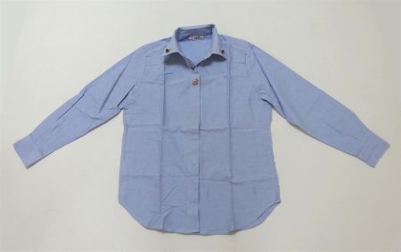 La Camisa - neuw. Bluse mit Stickerei - blau - Grösse 38/40