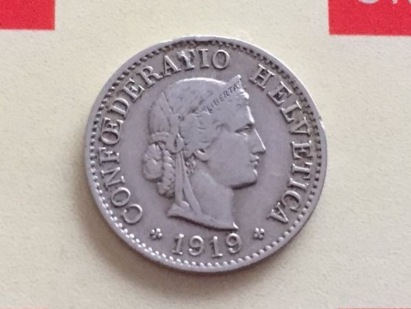 Tutti le monete: 5 Rappen 1919 ss+ – Usato da Elsau venduto da herbybay