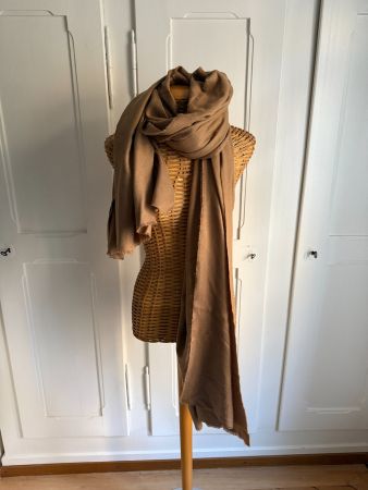 ZARA - Schal Tuch hellbraun gross