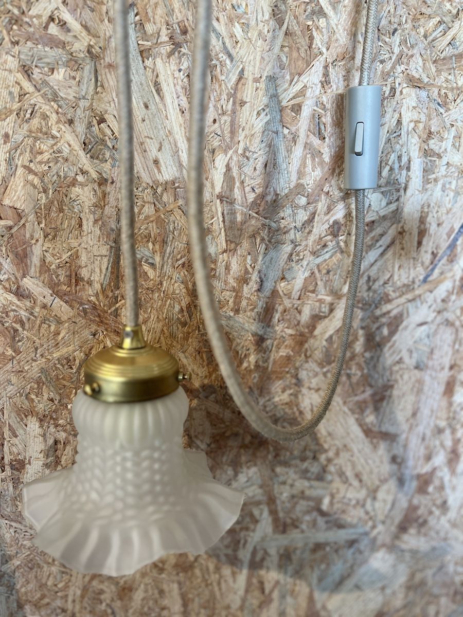 Lampade: Hängelampe antik mit Kipschalter – Usato da Sirnach venduto da dasrosahaus 4