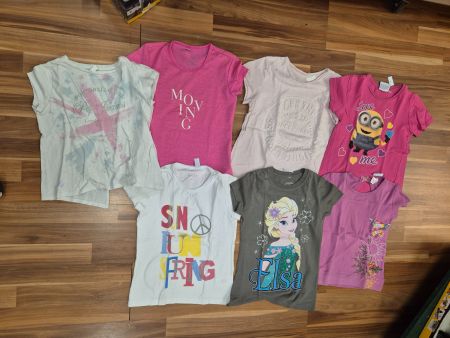 T-Shirt-Set für Mädchen, Grösse 128/134, B22