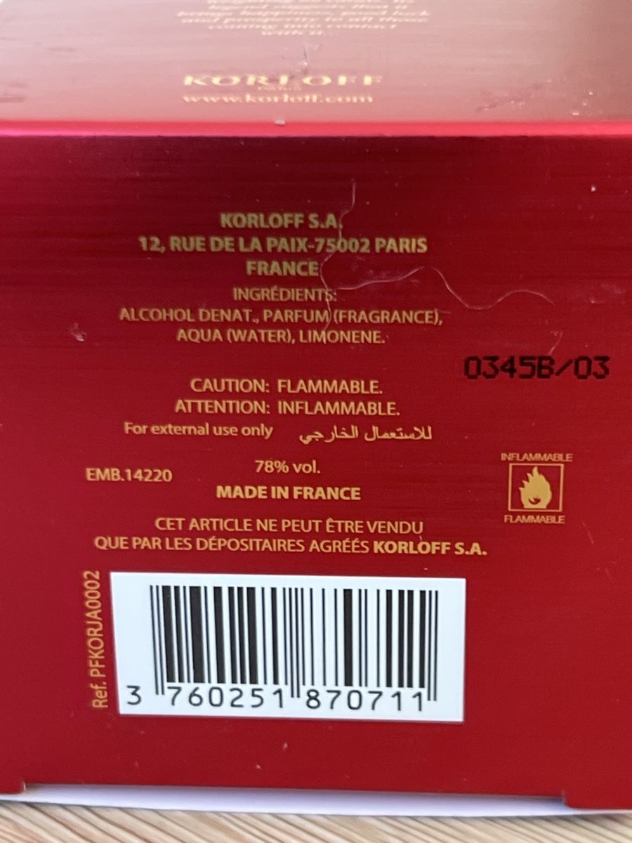 Profumi & Eau de Toilette: Korloff Paris Korlove Eau de Parfum 50ml – Usato da La Chaux-de-Fonds venduto da GabrielaKlein 2