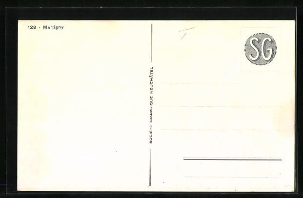 Cartoline postali: AK Martigny, Vue d'ensemble – Usato da Berlin venduto da bartko-reher 1