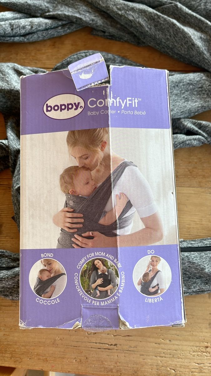 Boppy Marsupi portabebè: Babytrage Grau Boppy Comfyfit – Usato da Huttwil venduto da myk123