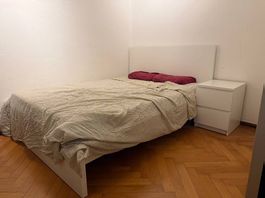 Letto matrimoniale IKEA Malm bianco 160x200 + materasso
