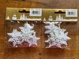 Schneeflocken Weihnachtsdeko Weiss