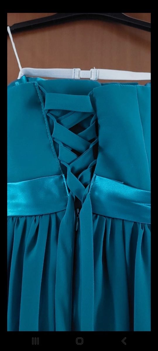 Vestiti: Vestito elegante lungo turchese – Usato da Vezia venduto da Ivan-Cincio 5