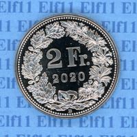 CHF___2.00 2020 stgl * aus Stgl-Münzsatz! 2 Franken