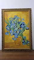 Öl auf Leinwand, Reproduktion nach Van Gogh, Iris, gerahmt