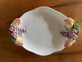 Keramik Schale mit Früchten, vintage, ideal für Herbst!