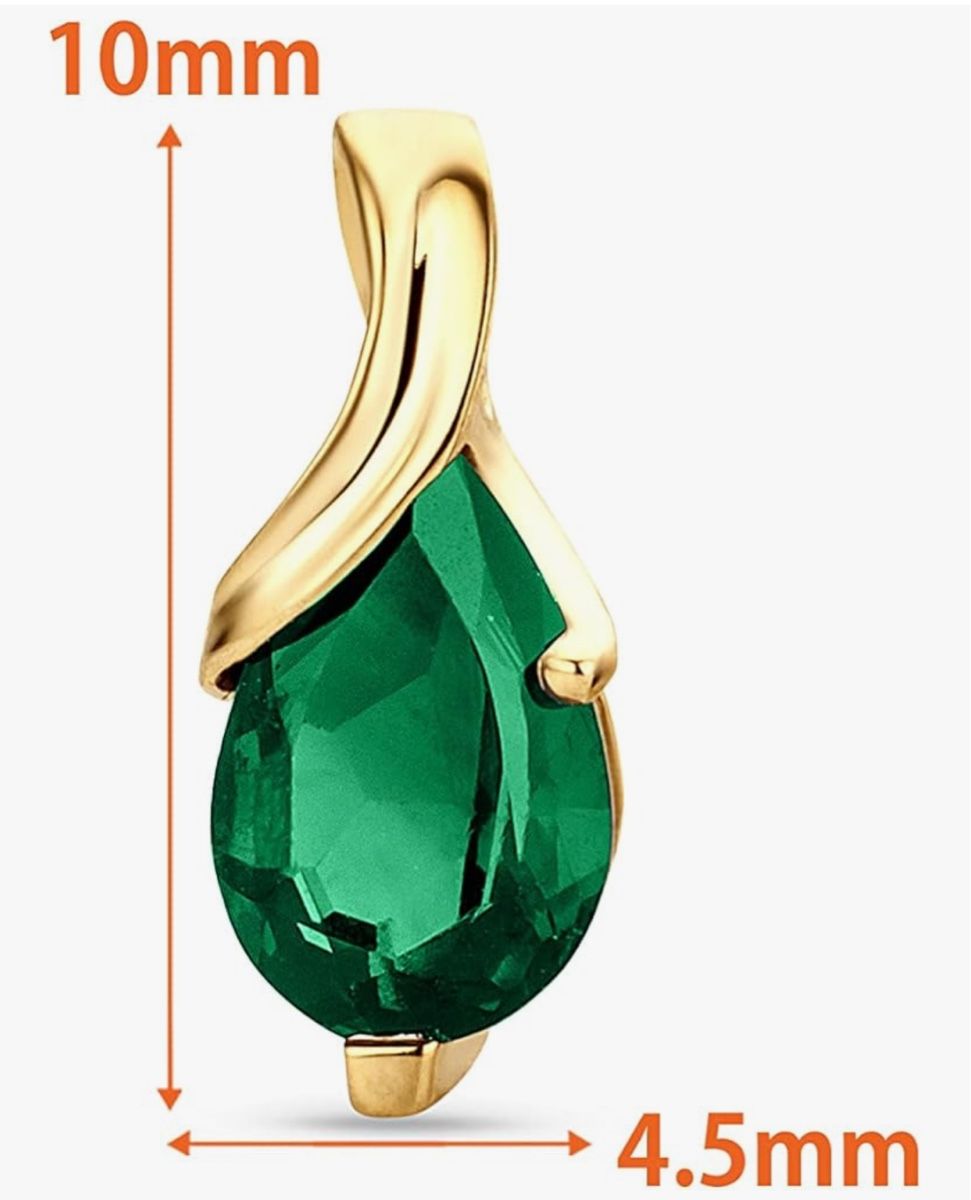 Orecchini pendenti & Orecchini a lobo: Ohrring aus Gold und Smaragd – Nuovo e nell'imballaggio originale da Hemmental venduto da BlingBling1 1