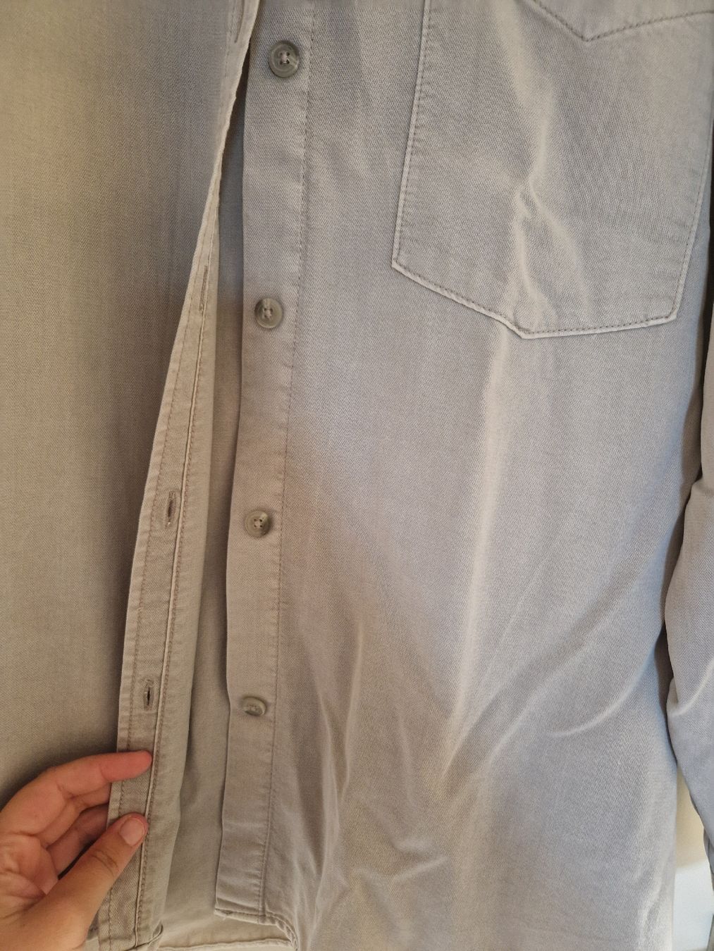 H&M Camicette: H&M Hemd grau Grösse XL  – Nuovo (secondo la descrizione) da Ebikon venduto da kov_9vqb 2