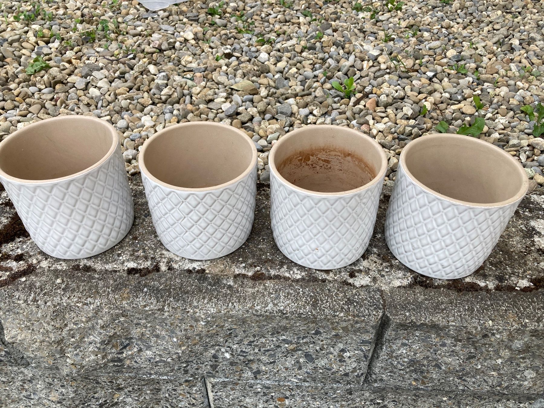 Ikea Vasi per fiori: 4x Übertöpfe Keramik – Usato da Hitzkirch venduto da eve_may