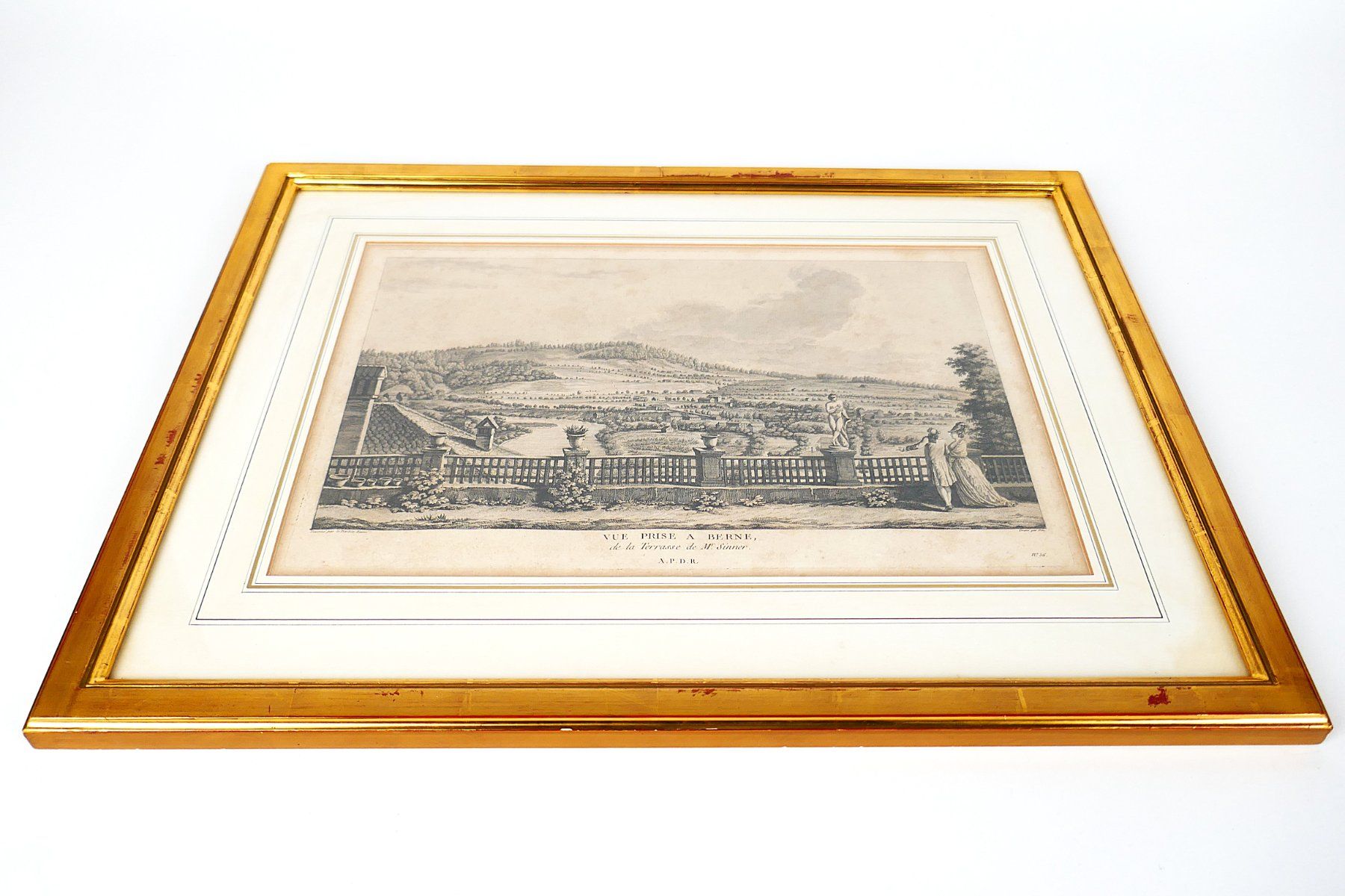 Dipinti: Grosses antikes Gemälde von Bern um ca. 1780 – Usato da Urtenen-Schönbühl venduto da Restwert_Schoenbuehl 1