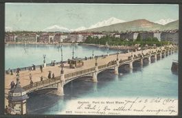Carte P de 1905 ( Genève / Pont du Mont Blanc )