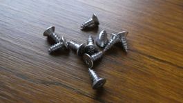 10 Blechschrauben Edelstahl VA TORX Senkkopf 15mm/M5.5