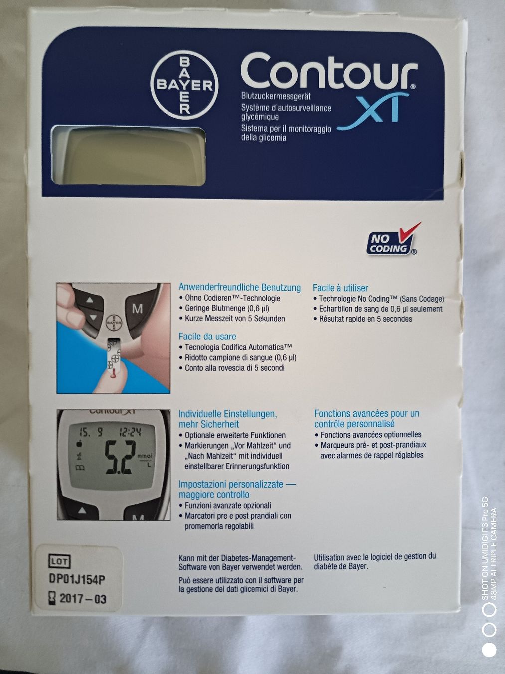 Attrezzature mediche: Bayer Contour XT Blutzuckermessgerät Set Neu  – Nuovo e nell'imballaggio originale da Aarwangen venduto da to-hirschi 2