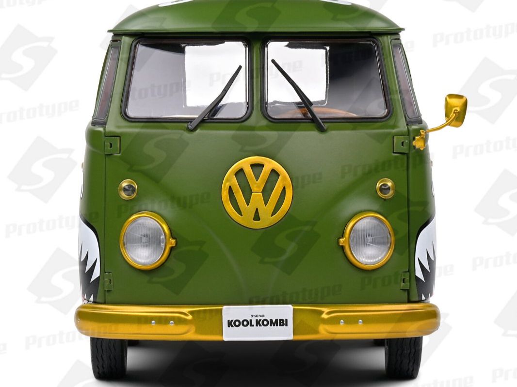 Volkswagen Modellini d'auto: SOLIDO 1/18 VW KOOL KOMBI "ARMY" + TRAILER – Nuovo e nell'imballaggio originale da Splügen venduto da alexrj 3