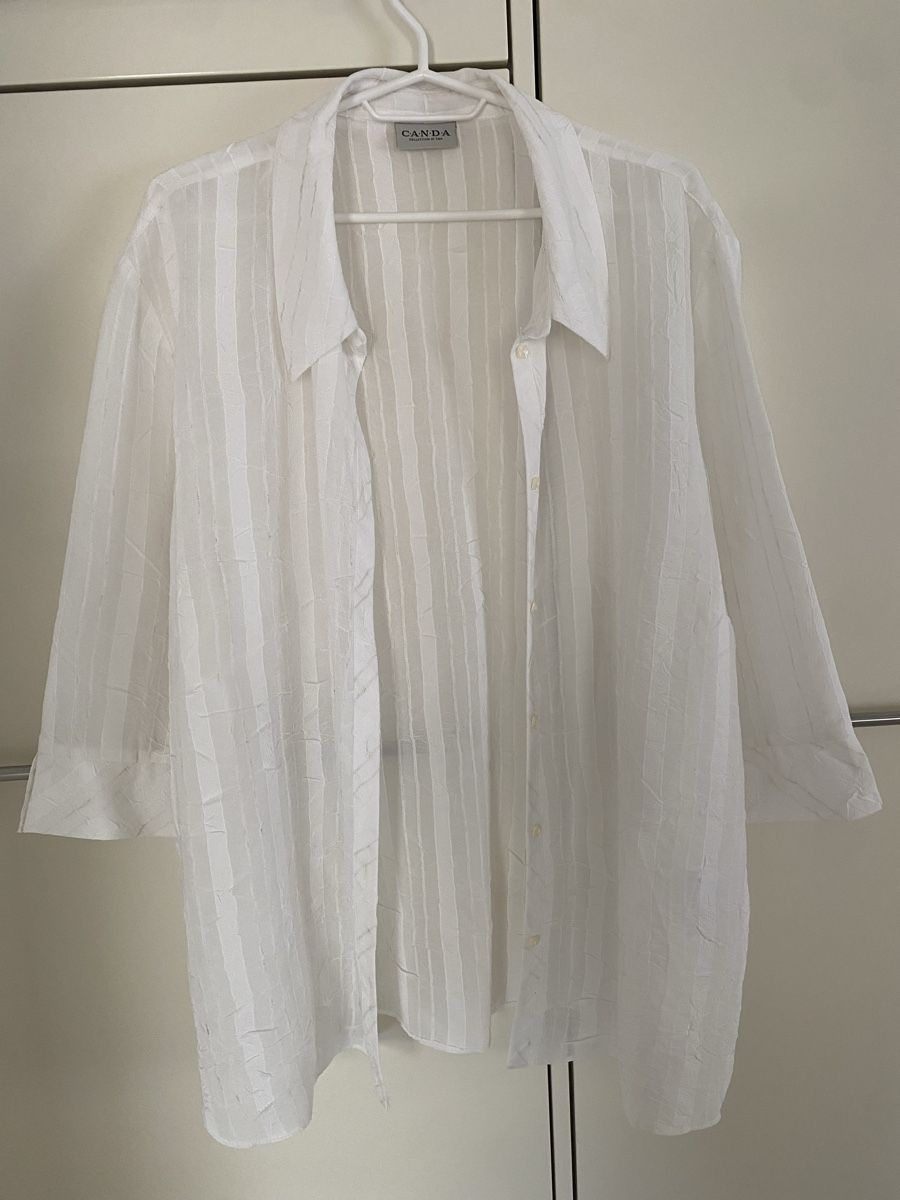 C&A Blusen: C&A weisse Bluse mit 3/4-Ärmeln Gr. 52 – Gebraucht aus Rorschach von Lauraq12 1