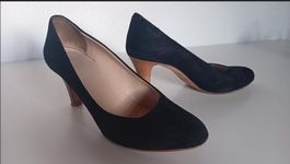 NAVYBOOT Pumps Wildleder Schwarz Gr. 36.5