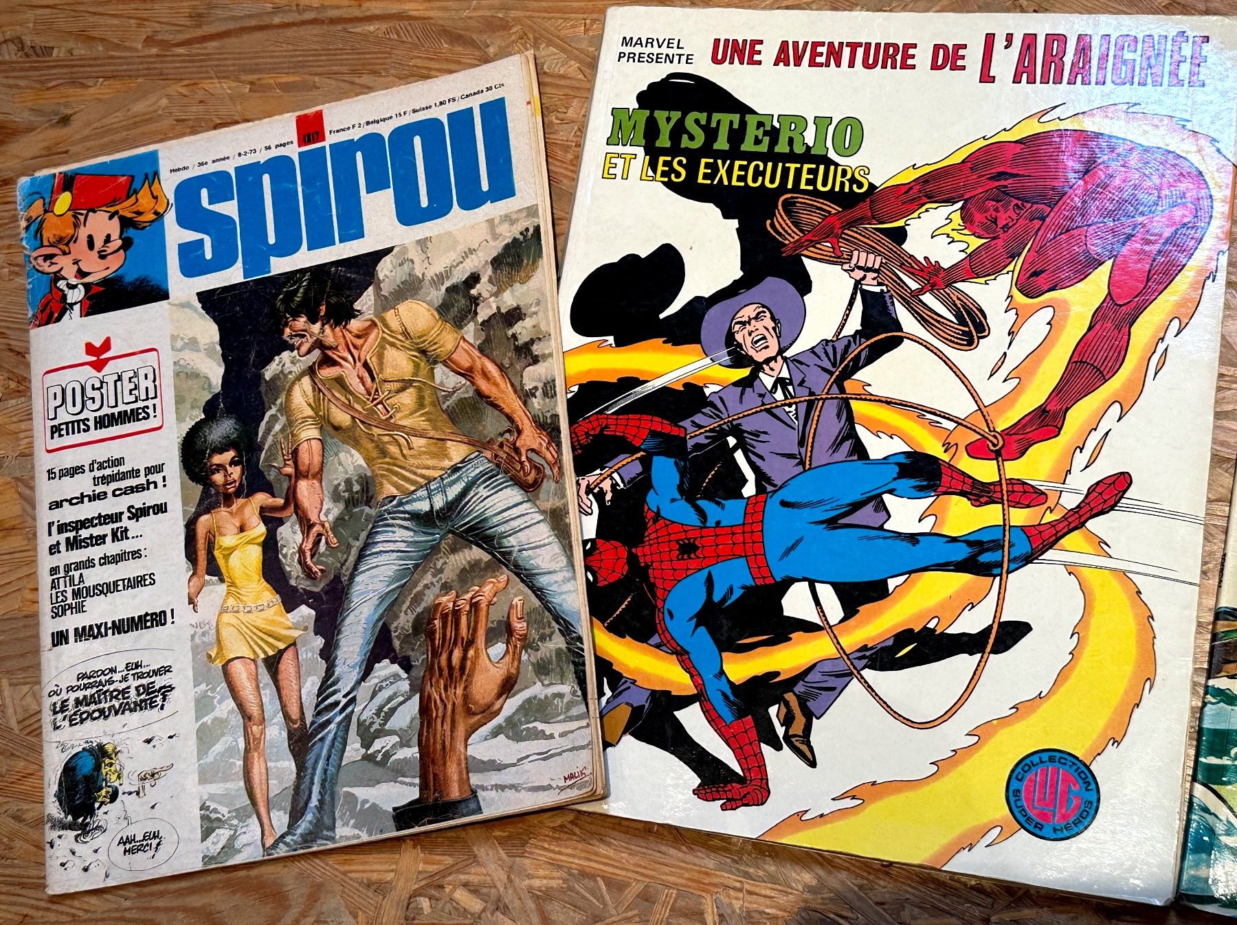 Comics: 3 Comics Frankreich 1979, Spirou, Spiderman – Gebraucht aus Seltisberg von quadartswiss 1